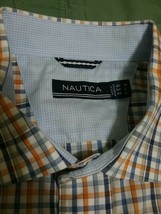 Nautica Long Sleeve Men&#39;s Shirt Multi-Color Fresh Medium Great Easter Colors  - £19.78 GBP