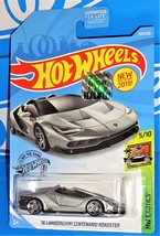 Hot Wheels New For 2019 Factory Set &#39;16 Lamborghini Centenario Roadster &#39;17 Base - £6.37 GBP