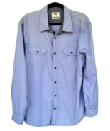 Paper Denim Cloth Shirt Men&#39;s Size XL Cotton Blue Long Sleeve Button Up ... - £6.82 GBP
