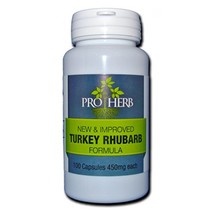 Pro Herb, Turkey Rhubarb 450mg, 100 Capsules - £17.94 GBP