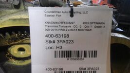 Automatic Transmission 2.4L VIN 7 8th Digit Korea Built Fits 15 OPTIMA 1... - $262.42 CAD