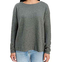 Splendid Womens Thermal Waffle Knit Tunic Top Color Charcoal Size XL - £26.78 GBP