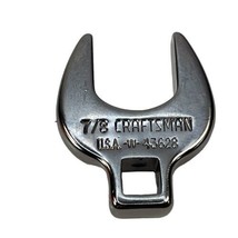 Craftsman Tools Chrome Crowfoot Wrench 3/8&quot; Drive 43628 7/8” VV SAE USA 7/8in. - £12.32 GBP