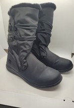 Women&#39;s TOTES Judy Black Zip Boots Rain Snow 7.5 - $25.25