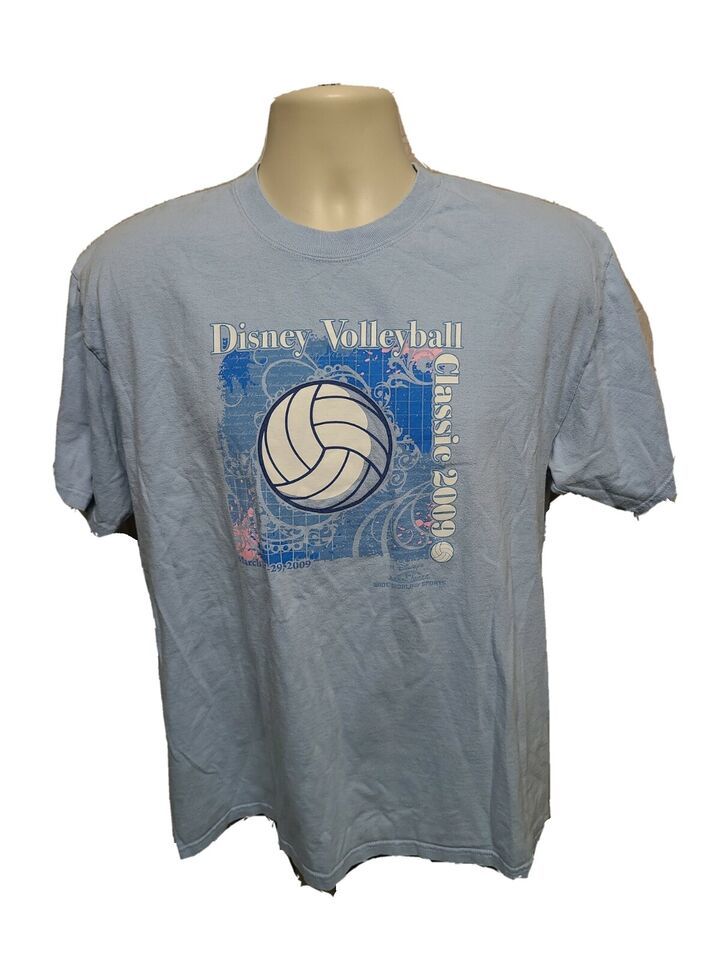 2009 Disney Volleyball Classic Adult Large Blue TShirt - $14.85