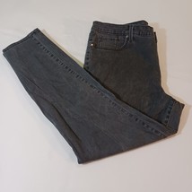 New Directions Skinny Ankle Women&#39;s Black Denim Jeans Size 14 Measured W... - $13.85