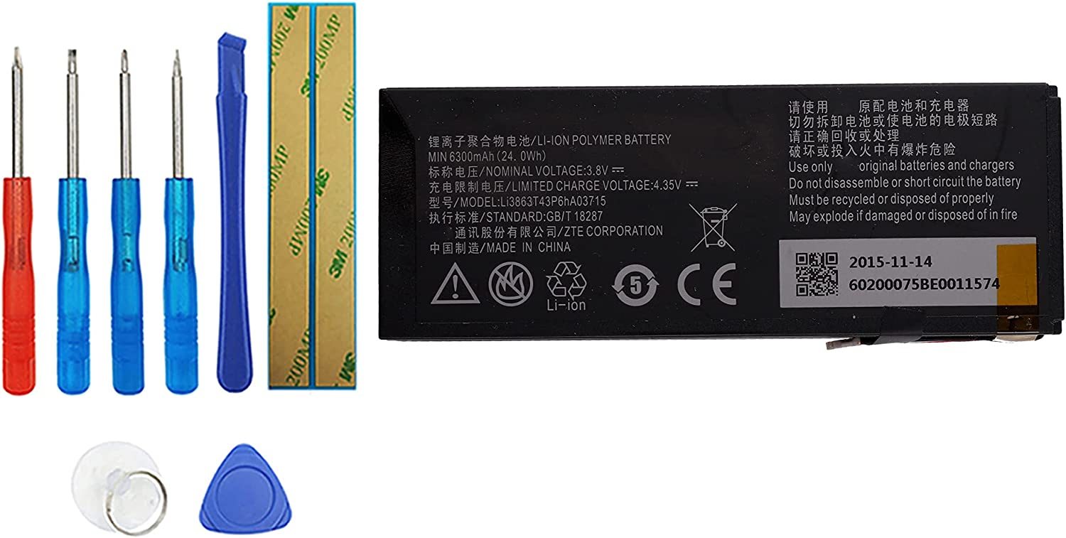 Vvsialeek Li3863T43P6Ha03715 Replacement Battery Compatible With Zte Mf9... - $37.99