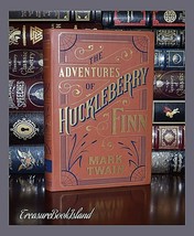 Adventures of Huckleberry Finn by Mark Twain Brand New Leather Bound Collectible - £19.36 GBP