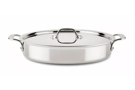 All-clad D3 Stainless 3-ply 10.5  Sear &amp; Serve Skillet with lid (SCRATCH) - $99.99