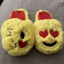 kids emoji slippers size 13 / 1 used - $3.56