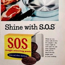1956 SOS Magic Scouring Pads Advertisement Vintage Cleaning Supply DWPP24 - $19.99