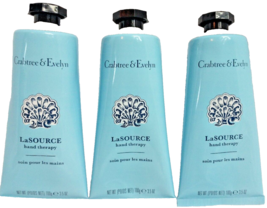 3X Crabtree &amp; Evelyn LA SOURCE Hand Therapy Lotion 3.5 oz Each  - £45.96 GBP