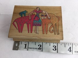 Rubber Stamp Kindred Spirits Laurel Burch Lady Cats ANM Kindred Spirits ... - $24.74