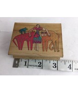 Rubber Stamp Kindred Spirits Laurel Burch Lady Cats ANM Kindred Spirits ... - £19.12 GBP