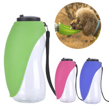 Pet Dog Water Bottle Drinking Portable Bowls For Small Large Dogs Feeding Water - £13.42 GBP