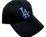 MLB LOS ANGELES DODGERS LOGO BLACK ADJUSTABLE CURVED BILL BASEBALL HAT C... - $16.10