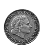 1 gulden Juliana argent 1957 - $16.39 CAD