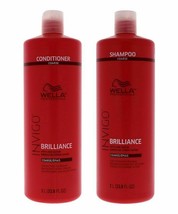 Wella Invigo Brilliance Shampoo and Conditioner Coarse 33.8oz Duo - £39.41 GBP