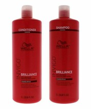 Wella Invigo Brilliance Shampoo and Conditioner Coarse 33.8oz Duo - £39.51 GBP