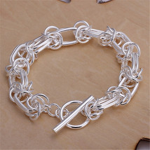 wholesale hot sale 925 Silver Dragon style women Men lady noble nice bracelet fa - £10.46 GBP