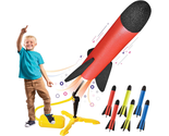 Toy Rocket Launcher for Kids – Shoots up to 100 Feet – 6 Colorful Foam R... - £22.71 GBP