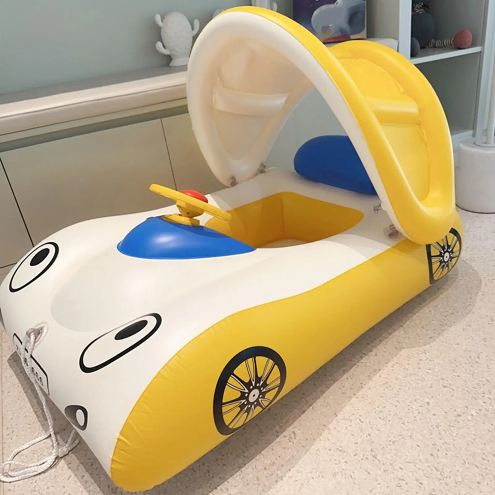 Sunshade Rings Car Floating Mattress Seat Bathtub Toys Lake Boats Kids - £26.59 GBP