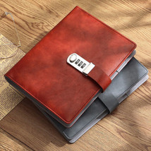 Refillable 160 Pages PU Leather Journal A5 Notebook Lined Paper Writing Diary - £23.64 GBP