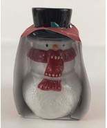 Hallmark Christmas Stacking Snowman Salt &amp; Pepper &amp; Toothpick Holder New... - $34.60