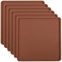 6 Pcs Silicone Dehydrator Sheets With Edge For 14&quot; X 14&quot; Trays, Non-Stick Silico - £52.76 GBP