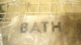 Set of Bath Baskets with handles in white metal image 3