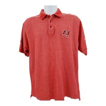 Logo Athletic Tampa Bay Buccaneers Men&#39;s Red Polo Shirt Size L - £25.13 GBP