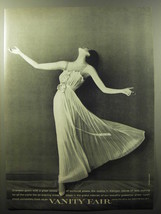1960 Vanity Fair Lingerie Ad - photo by Richard Avedon - Dramatic gown - $14.99