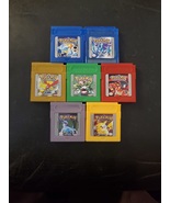 Pokemon GBC Blue Crystal Gold Green Red Silver Yellow Video Game Cartridge - £10.21 GBP+
