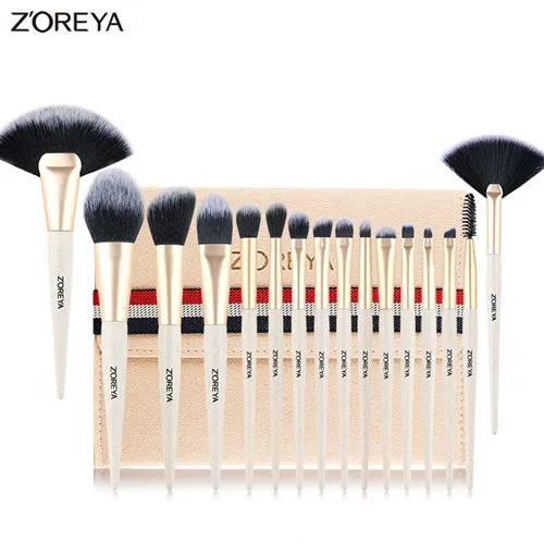 Ush set 12 16pcs premium make up brushes powder foundation fan eyeshadow blending brush thumb200