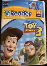 VTECH V.READER DISNEY PIXAR TOY STORY 3 INTERACTIVE READING / LEARNING GAME - £3.85 GBP