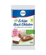 Kuchle Back-Oblaten oblaten rectangle wafers for baking 100x145mm ORGANIC - £7.93 GBP