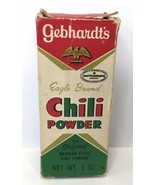 Gebhardt&#39;s Eagle Chili Powder EMPTY BOX 1 oz Size for Display Vintage - $15.00