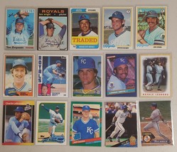 Kansas City Royals Lot of 15 MLB Baseball 1970&#39;s,80&#39;s,90&#39;s Danny Jackson - £12.00 GBP