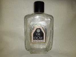 Oil of Olay Beauty Fluid - empty Jar - vintage - $10.00