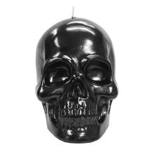 Unscented Skull Candle, 4.5 Inches, Black - £16.69 GBP