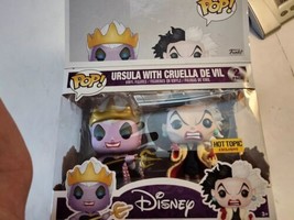Funko Pop! Ursula with Cruella De Vil Vinyl Figures Disney Hot Topic DAMAGED BOX - £20.39 GBP