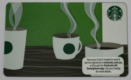 Starbucks Gift Card 2013 Australia Green Dot Cup Australian New - £6.40 GBP