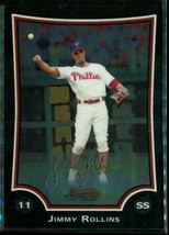 2009 Baseball Card TOPPS Bowman Chrome #6 JIMMY ROLLINS Philadelphia Phillies - £6.28 GBP