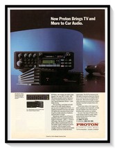 Proton Car Audio Stereo System Print Ad Vintage 1989 Magazine Advertisement - $9.70