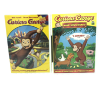 Lot of 2 Curious George: Makes New Friends!  and Curious George DVD GUC - $12.16