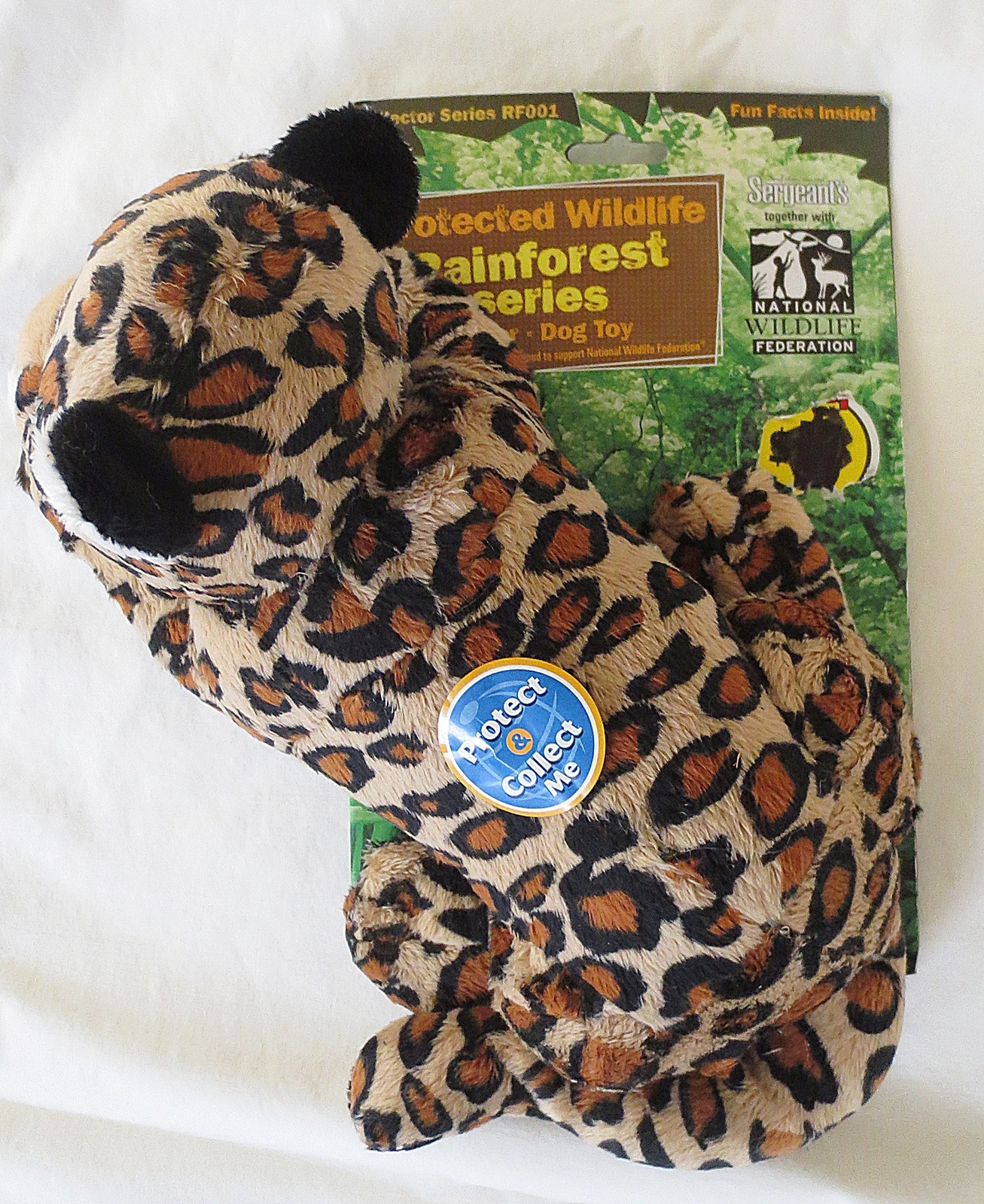 Sergeants/National Wildlife Federation Rainforest Series Jaguar 10-inch Dog Toy  - £15.94 GBP