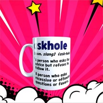 Humor - Askhole (Noun) - 11oz Coffee Mug [H98] - £10.28 GBP