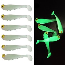 20pcs Soft Fishing Lures Simulation  T-tail  Luya Baits Fake  Night Fishing Lure - £40.75 GBP