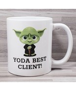 Yoda Best Client! 10 oz. Coffee Mug Cup White Green - £10.79 GBP