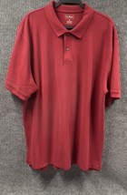 L L Bean Polo Shirt Mens XL Maroon Red Golf Classic Short Sleeve Traditi... - $26.18